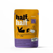 Вологий корм Half&Half для стерилізованих котів шматочки з тунцем у соусі у формі пауча - 100 г