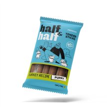 Ласощі для цуценят Half&Half у формі м'ясних паличок з індичкою - 100 г