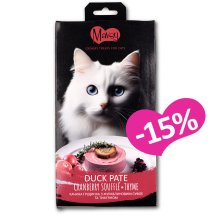 Ласощі Mavsy Creamy Duck Breast Pate With Cranberry Souffle and Thyme у вигляді паштету з качиної гудинки, журавлинового суфле та тим'яну - 5х15г