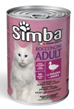 Вологий корм Monge SIMBA Cat Wet для котів цесарка з качкою - 415 г