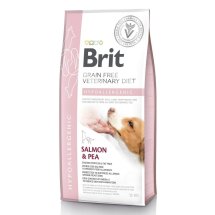 Сухий корм Brit GF VetDiet Dog Hypoallergenic для собак при харчовій алергії з лососем горохом і гречкою - 12 кг