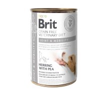 Вологий корм Brit GF VetDiet Dog Joint & Mobility для собак здоров'я суглобів оселедець індичка та горошок - 400 г