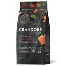 Сухий корм Grandorf Dog Fresh Salmon & Sweet Potatoe Medium & Maxi для собак середніх та великих порід з лососем та бататом - 1 кг