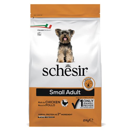 Сухий корм Schesir Dog Small Adult Chicken КУРКА для собак Дрібних порід - 2 кг