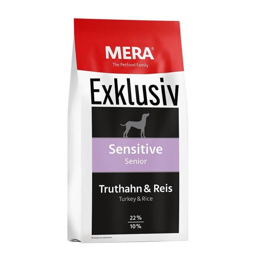 Сухий корм Mera Dog EXCLUSIV sensitive Senior Truth-Reis корм для cобак похилого віку з чутливим травленням із індичкою та рисом - 15 кг