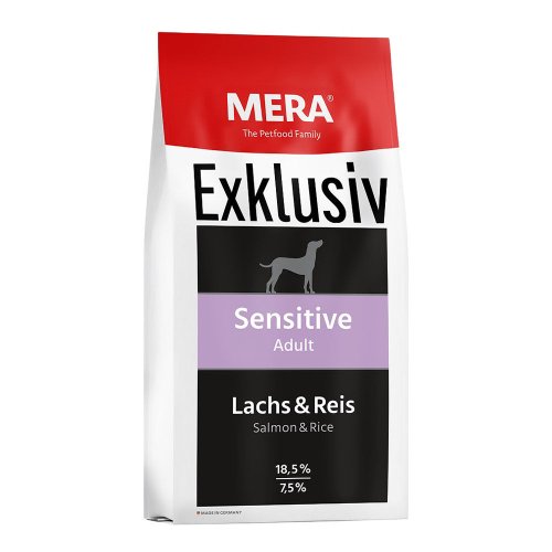 Сухий корм Mera Dog EXCLUSIV sensitive Adult Lachs-Reis корм для чутлив, собак з лососем та рисом - 15 кг