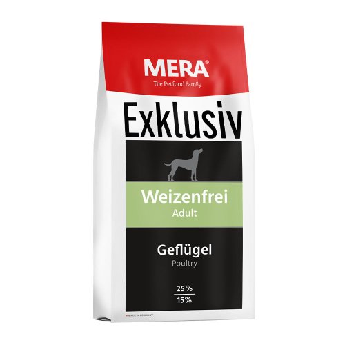 Сухий корм Mera Dog EXCLUSIV weizenfrei Adult Geflugel корм для собак з птицею (без пшениці) - 15 кг