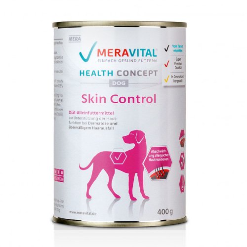 Вологий корм MERA Dog Meravital Nassfutter Skin Control для дорослих собак при дерматозах - 400 г