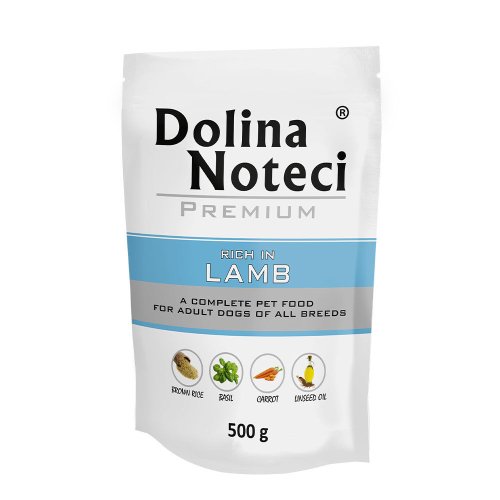 Вологий корм Dolina Noteci Dog Premium Для собак пауч з ягнятиною - 500 г