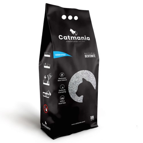 Бентонітовий наповнювач CatMANIA з карбоновим ефектом - 10 л
