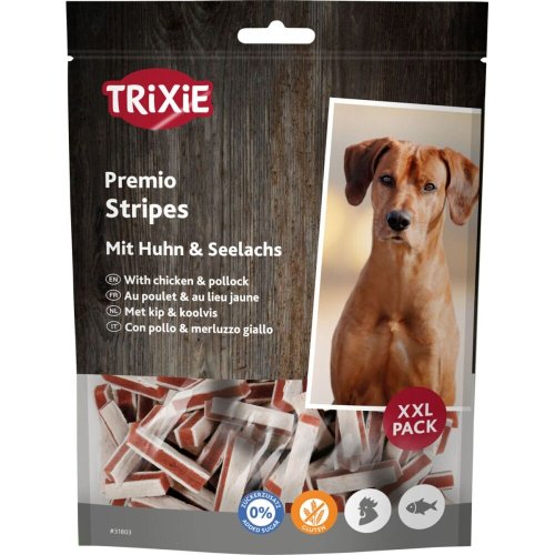 Ласощі Trixie Premio Fish Chicken Stripes XXL для собак палички курка та лосось - 300 г