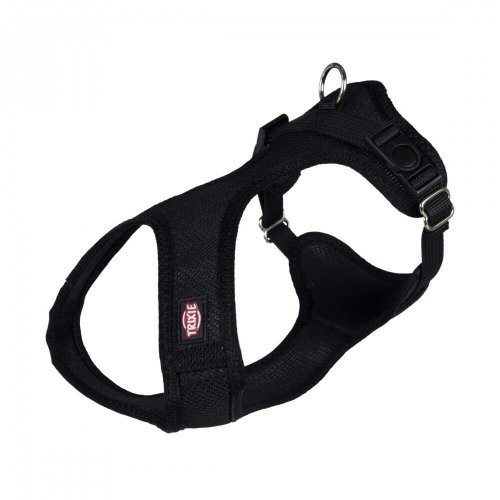 Шлея Trixie для собак Soft м'яка нейлон чорний розмір 35-45 см/15 мм - XS-S