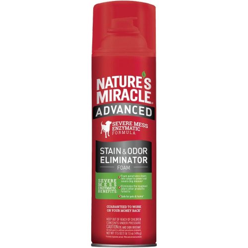 Піна 8in1 Nature's Miracle Advanced Stain and Odor Eliminator для собак для видалення плям і запахів з посиленою формулою - 518 мл