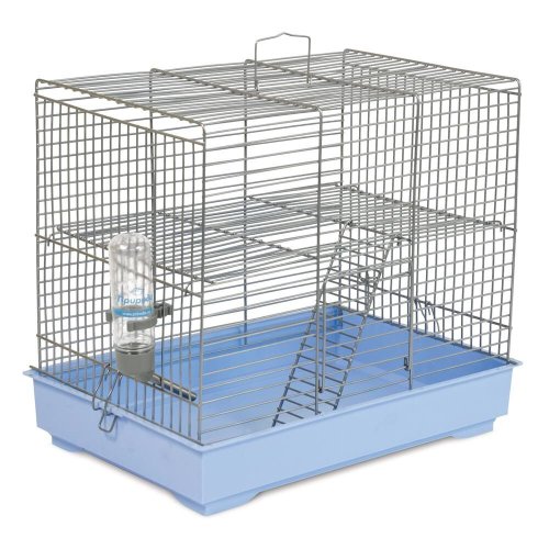 Клітка Природа Міккі для гризунів з драбиною хром/світло-блакитна 37x25x30 см - 1 шт