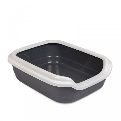 Туалет Природа Comfort L для котів сірий 49х39х15 см - 1 шт