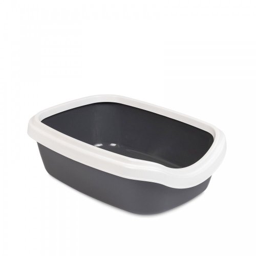 Туалет Природа Comfort M для котів сірий 41х30х13.5 см - 1 шт