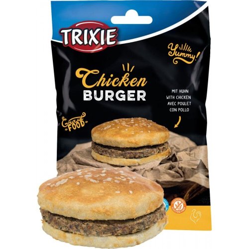 Ласощі Trixie Chicken Burger для собак Бургер з куркою 9 см - 140 г