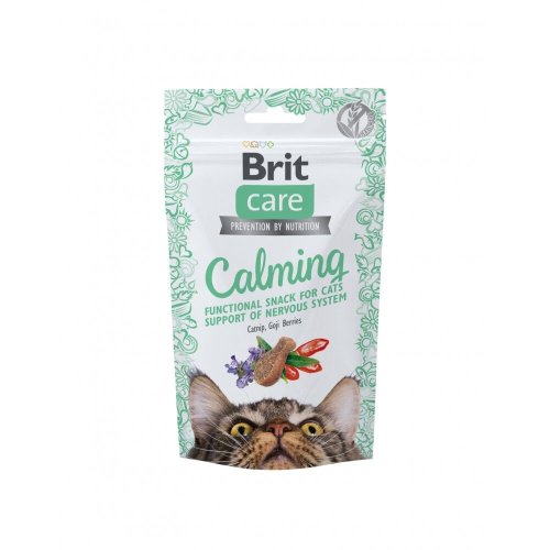 Ласощі Brit Care Functional Snack Calming для котів для підтримки нервової системи з куркою - 50 г