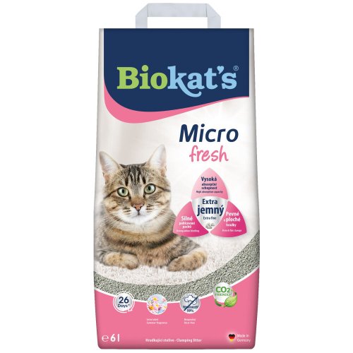 Наповнювач бентонітовий Biokat s Micro Fresh - 6 л