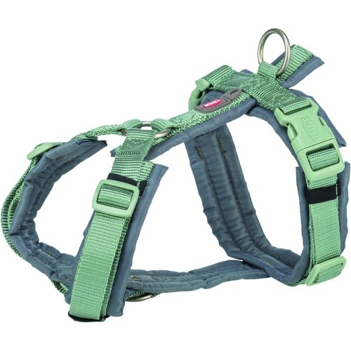 Шлея Trixie Premium для собак трекінгова XS-S 32-38 см 13 мм блакитно-сіра - Блакитно-сірий