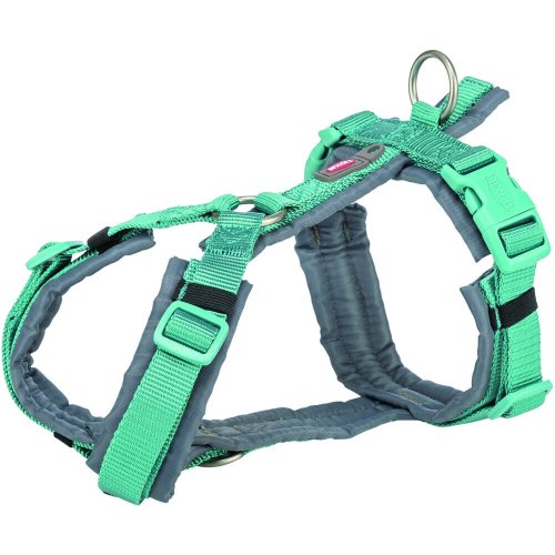 Шлея Trixie Premium для собак трекінгова S 36-44 см 15 мм - Аква-графіт