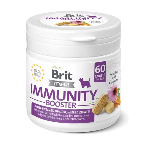Вітаміни Brit Vitamins Immunity Booster для собак для імунітету - 60 таб
