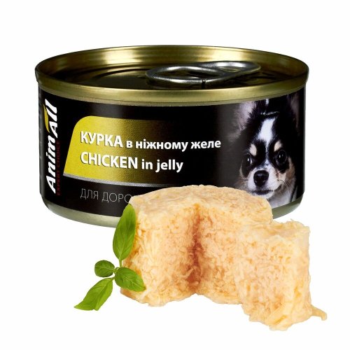 Вологий корм Animall Dog для собак з куркою в желе - 85 г