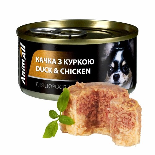 Вологий корм Animall Dog з качкою та куркою в желе для собак - 85 г