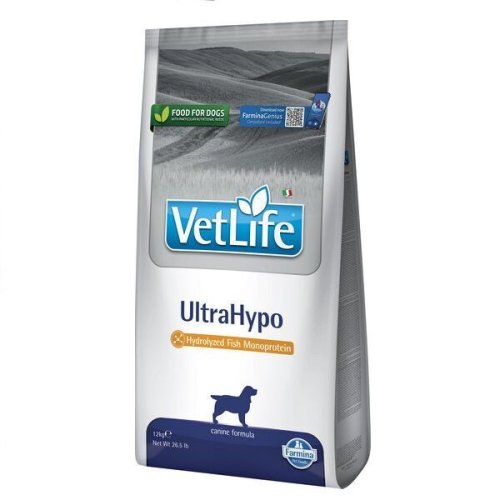 Сухий корм Farmina Dog Vet Life ULTRAHYPO для собак зменшення непереносимості інгредієнтів - 12 кг
