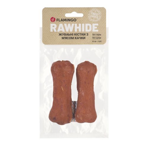 Жувальні кістки Flamingo Dog для собак з м'ясом качки 2 шт 10 см - 120 г