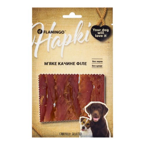 Ласощі Flamingo Dog М'яке качине філе для собак - 75 г