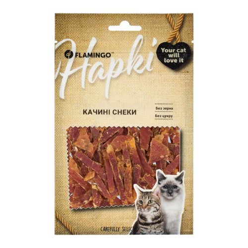 Ласощі Flamingo Cat Качині снеки для котів - 50 г