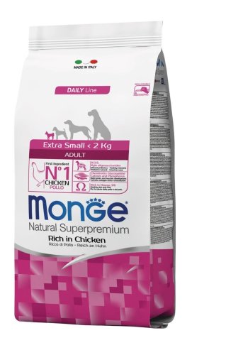 Сухий корм Monge Dog Extrasmall Adult курка з рисом для дорослих собак - 3 кг