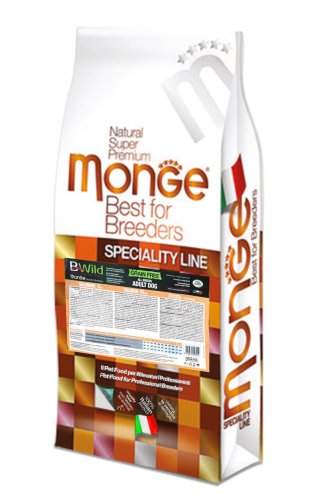 Сухий корм Monge Dog Bwild Salmon Grain Free лосось для дорослих собак - 15 кг