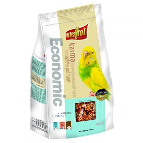 Корм Vitapol Вітапул Економік для Хвилястих Папуг - 1.2 кг