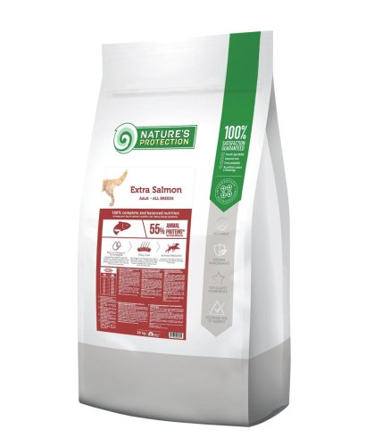 Сухий корм Nature's Protection Dog Extra Salmon Adult All breedsдля собак усіх порід з Лососем - 18 кг