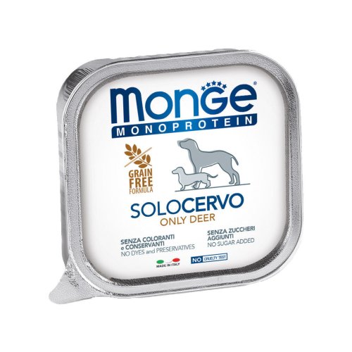 Вологий корм Monge Dog SOLO для собак 100% оленина - 150 г