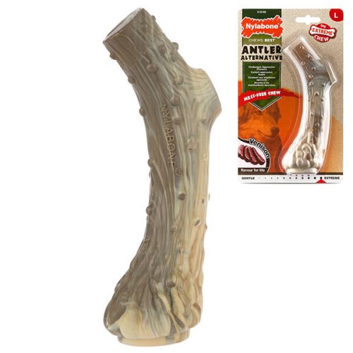 Іграшка жувальна Nylabone Extreme Chew Antler РІГ ОЛЕНЯ для собак смак оленини - L