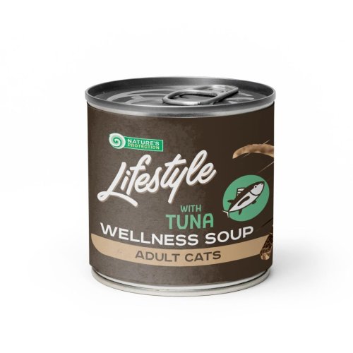 Вологий корм Nature's Protection Cat Lifestyle Adult Sensitive digestion Soup Tuna Суп для котів з чутливим травленням з тунцем - 140 мл