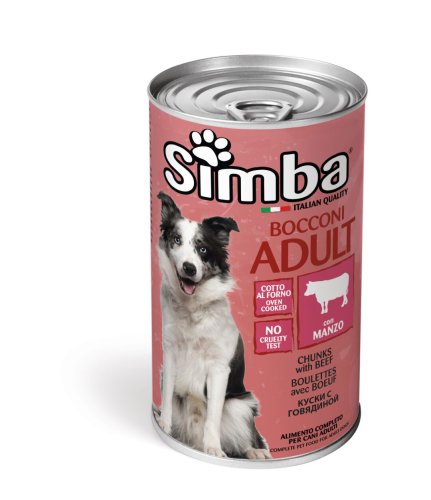 Вологий корм Monge SIMBA Dog Wet для собак яловичина - 1.23 кг