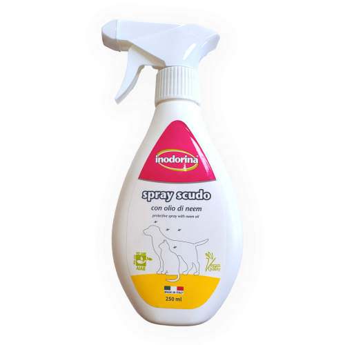 Спрей Indorina Spray Scudo Neem Oil для собак та котів від бліх та кліщів з олією дерева Нім - 250 мл
