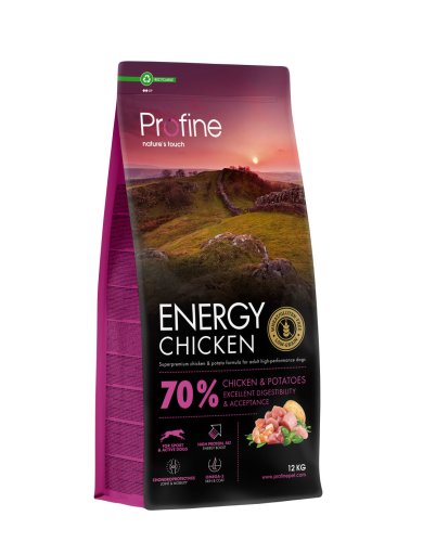 Сухий корм Profine Energy Chicken and Potatoes для активних собак всіх порід з куркою та картоплею - 12 кг