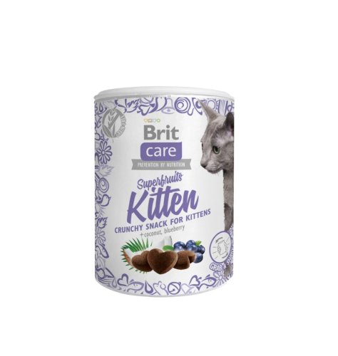 Ласощі для кошенят Brit Care Cat Snack Superfruits Kitten курка - 100 г