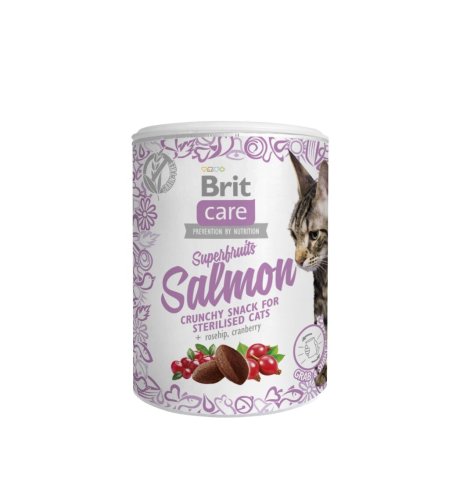Ласощі для котів Brit Care Cat Snack Superfruits Salmon лосось - 100 г