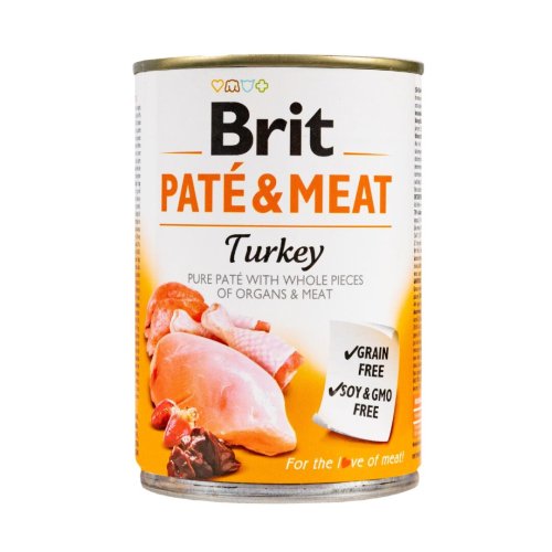 Вологий корм Brit Care Pate & Meat для собак з індичкою - 400 г