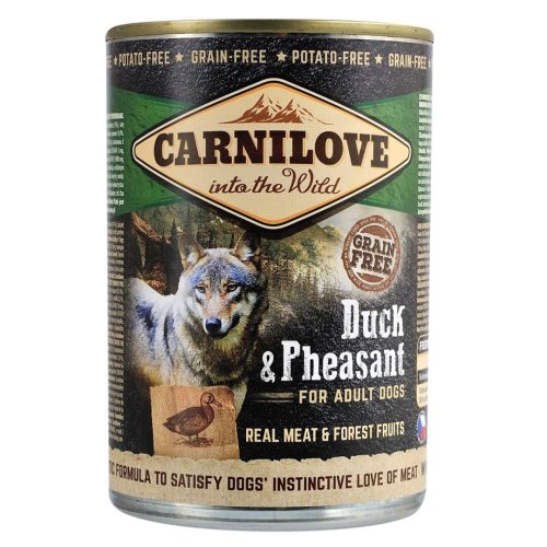 Вологий корм Carnilove Duck & Pheasant для собак качка та фазан - 400 г